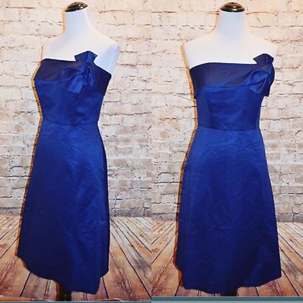 💙 NWT WENDY BIRD MODCLOTH RETRO STRAPLESS FIT & FLAIR COCKTAIL FORMAL DRESS